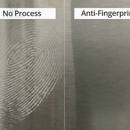 Rimuovere impronte digitali da superfici in acciaio inossidabile