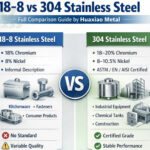 18-8 vs 304 stainless steel differences chart composition properties comparison Huaxiao Metal