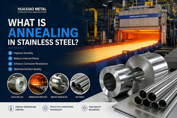 What is annealing in stainless steel manufacturing process with bright annealed stainless steel coils, tubes, and industrial annealing furnace