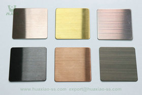 Colored Polished Stainless Steel Sheet Huaxiao