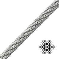 7x7 ss wire rope, 7x7 stainless steel wire rope