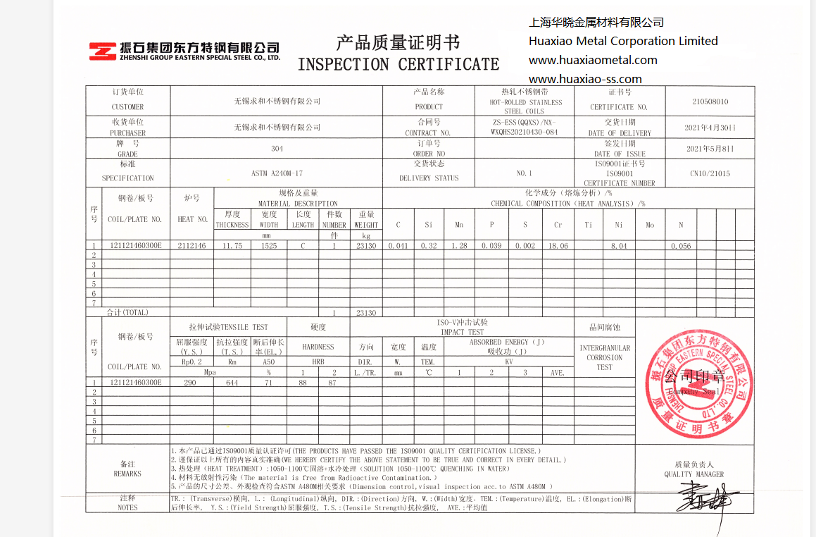 304 stainless steel plate, hot rolled stainless steel plate, stainless steel plate