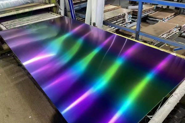 tôles d'acier inoxydable de couleur