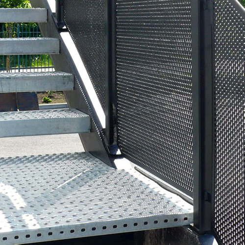 perforated metal stair treads