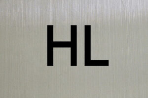 HL stainless steel surface
