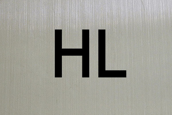 HL stainless steel surface