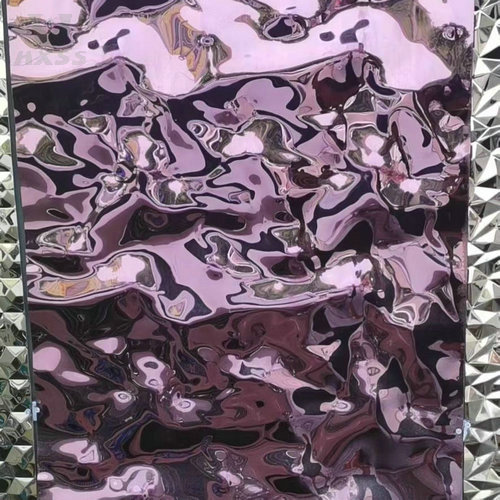Water wave stamped stainless steel sheets, water ripple stainless steel sheet, stainless steel water ripple sheet