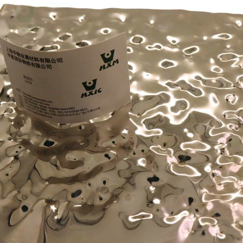 Water wave stamped stainless steel sheets