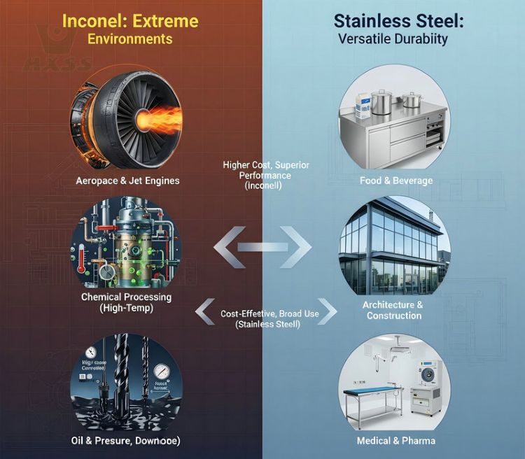 Inconel vs Stainless Steel Application