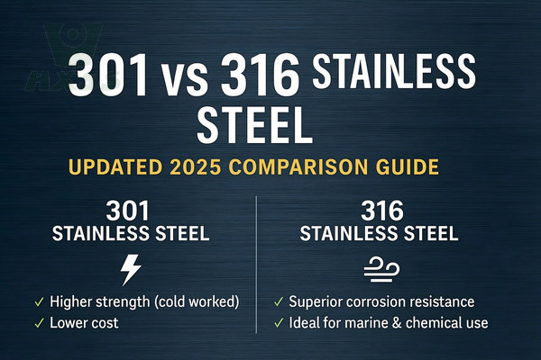 301 stainless steel vs 316 Stainless Steel