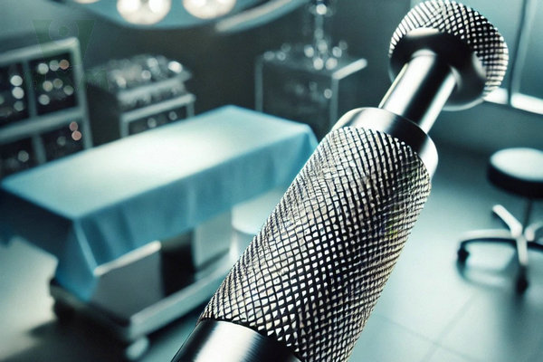 knurled stainless steel bar application