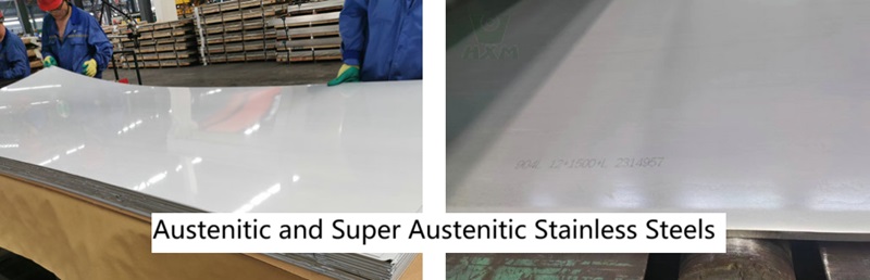 Aço inoxidável austenítico e superaustenítico