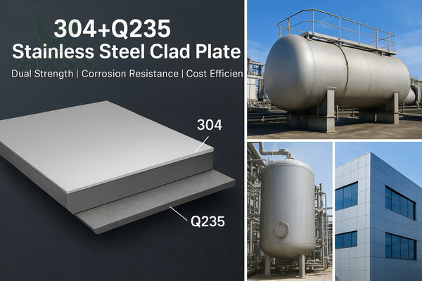 Q235B + 304 Clad Steel Plates Typical Applications