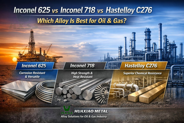 Inconel 625 vs Inconel 718 vs Hastelloy C276 – Which Alloy Is Best for Oil & Gas