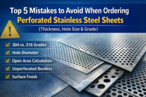 Top 5 Mistakes to Avoid When Ordering Perforated Stainless Steel Sheets