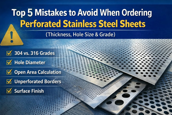 Top 5 Mistakes to Avoid When Ordering Perforated Stainless Steel Sheets