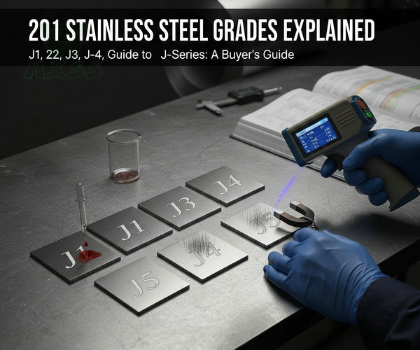 Comparison of 201 stainless steel sub-grades J1 J2 J3 J4 J5 with XRF analyzer and chemical testing.