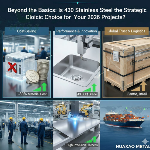Strategic comparison of 430 vs 304 stainless steel with DDQ grade and export packaging for South America.