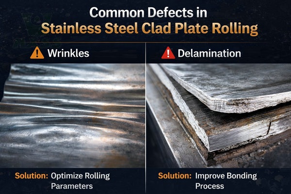 Common Defects in Clad Plate Rolling