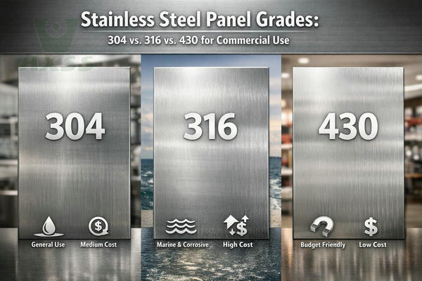 Best Stainless Steel for Commercial Kitchen Cabinets: 304 vs 316 vs 430 Guide
