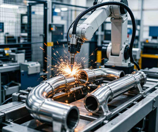 Welded 410S stainless steel automotive exhaust manifold