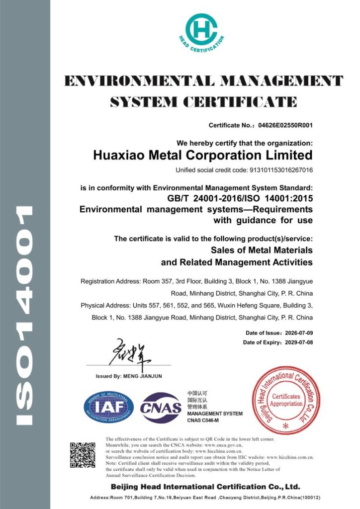 ISO 14001 Environmental Management System
